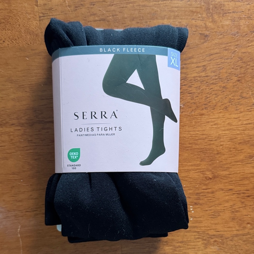 Serra Black Fleece Leggings